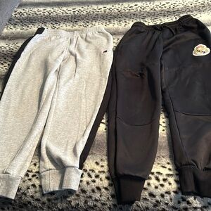TWO pairs Boys sweatpants size M